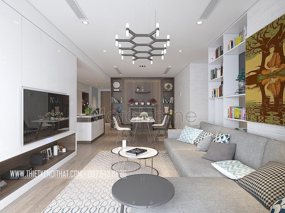 Thiết kế nội thất chung cư Park Hill Hai Bà Trưng, Hà Nội